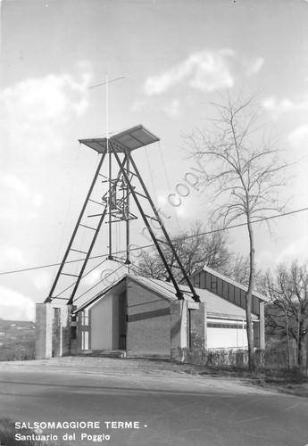 Cartolina Salsomaggiore Terme Santuario del Poggio anni '60
