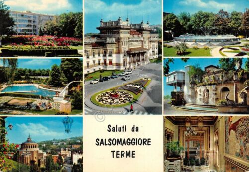 Cartolina Salsomaggiore Terme vedute 1973 (Parma)