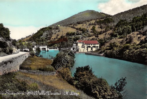 Cartolina Sampeire Valle Varaita Il lago