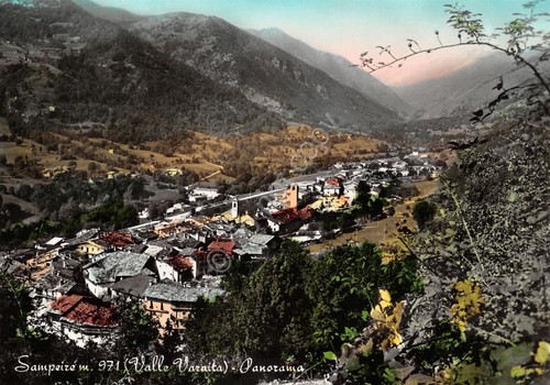 Cartolina Sampeire Valle Varaita panorama
