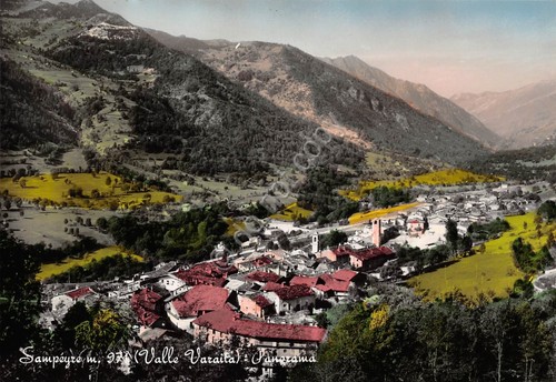 Cartolina Sampeyre Panorama