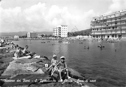 Cartolina San Bartolomeo del Cervo animata panorama dal mare