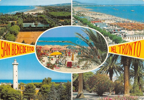 Cartolina San Benedetto del Tronto vedute 1997 (Ascoli Piceno)