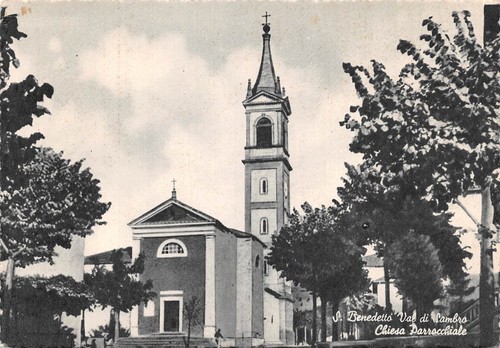 Cartolina San Benedetto Val di Sambro Chiesa Parrocchiale