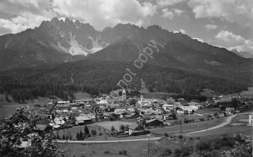 Cartolina San Candido Val Pusteria panorama anni '50