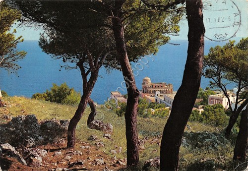 Cartolina San Cesarea Terme Panorama dalla pineta 1982