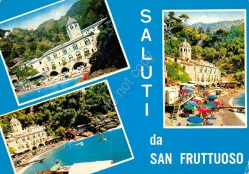 Cartolina San Fruttuoso Vedute 1977 (Genova)
