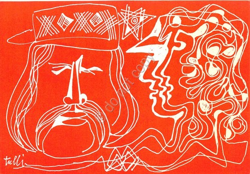 Cartolina San Ginesio Caldarola Centenario Morte Garibaldi Illustrata Tulli 1982