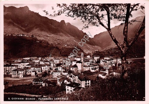 Cartolina San Giovanni Bianco Panorama 1949
