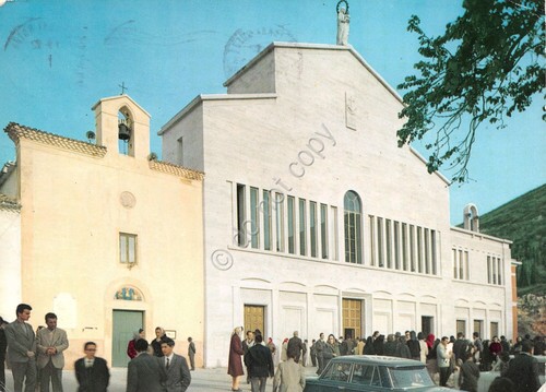 Cartolina San Giovanni Rotondo Chiesa S.Maria delle Grazie Facciata Convento