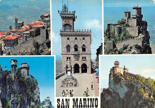 Cartolina San Marino vedute varie