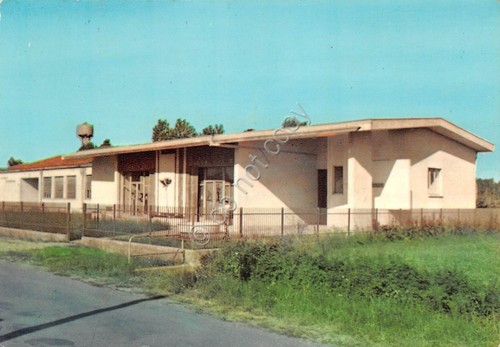 Cartolina San Martino del Lago Cremona Scuola Materna e Comunali