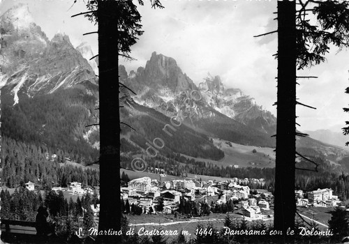 Cartolina San Martino di Castrozza Panorama e Dolomiti