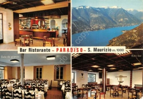 Cartolina San Maurizio Ristorante Paradiso anni '70 (Como)