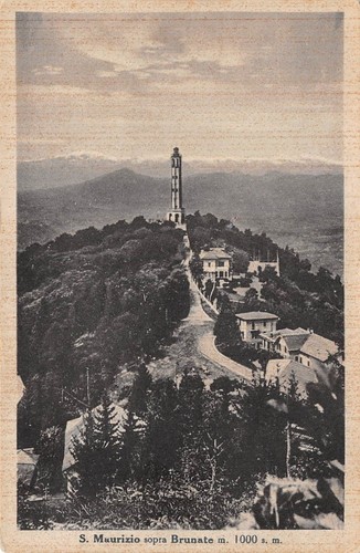 Cartolina San Maurizio sopra Brunate panorama