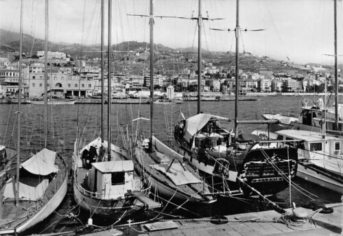 Cartolina San Remo Porto barche 1970