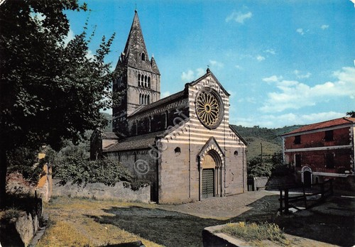 Cartolina San Salvatore sopra Lavagna Basilica dei Fieschi 1973