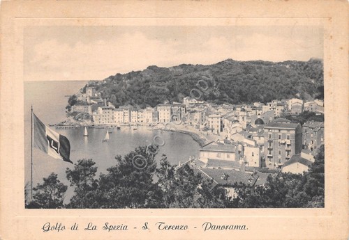 Cartolina San Terenzo Golfo La Spezia Panorama