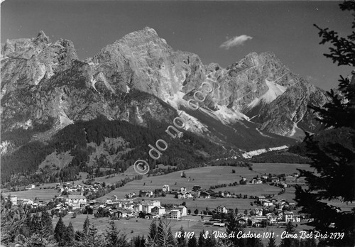 Cartolina San Vito di Cadore Cima Bel Prà Panorama 1954 …