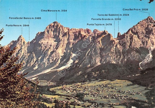 Cartolina San Vito di Cadore Panorama 1975 (Belluno)