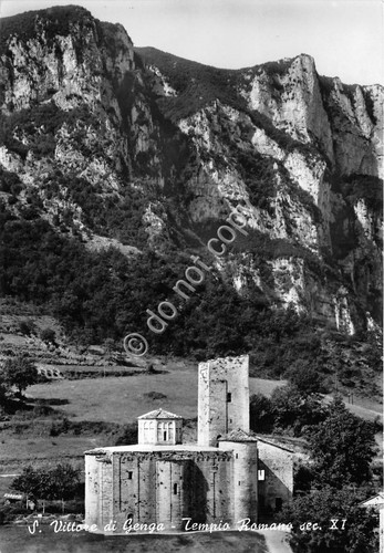 Cartolina San Vittore di Genga Tempio Romano