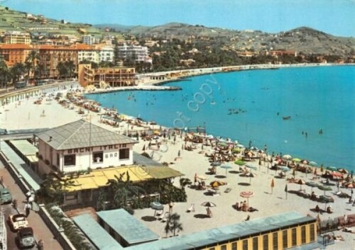 Cartolina Sanremo Bagni Italia e Morgana 1961