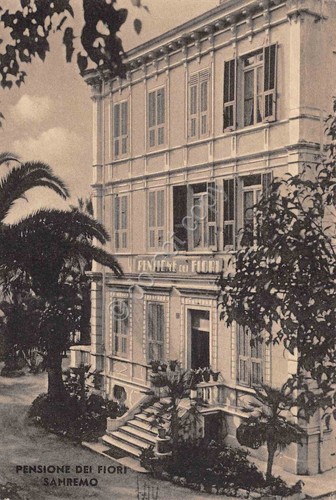 Cartolina Sanremo Pensione dei Fiori