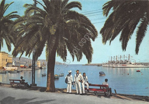 Cartolina Sanremo Porto Marinai 1964