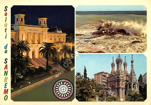 Cartolina Sanremo vedute varie 1970 (Imperia)
