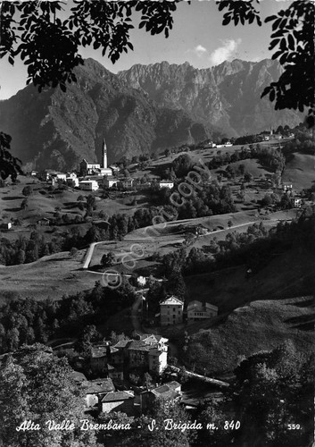 Cartolina Santa Brigida Alta Val Brembana 1958 (Bergamo)