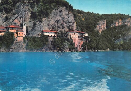 Cartolina Santa Caterina del Sasso Lago Maggiore panorama dal lago …