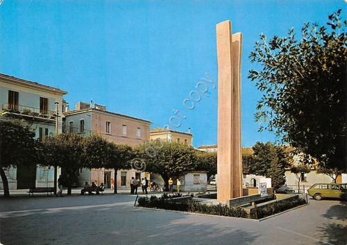 Cartolina Santa Croce di Magliano Piazza Marconi