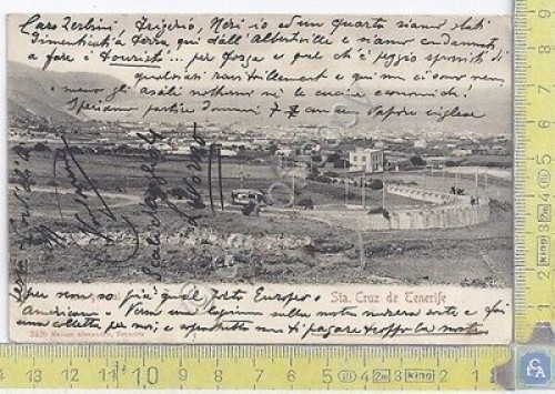Cartolina Santa Cruz de Tenerife - Pista general - Circolata …