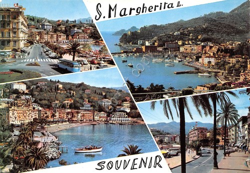Cartolina Santa Margherita Ligure vedute varie