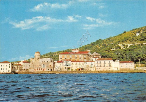 Cartolina Santa Maria di Castellabate panorama dal mare anni '80