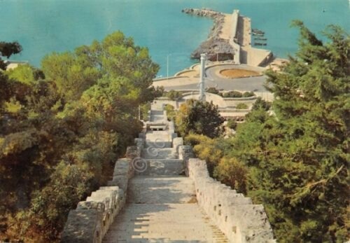 Cartolina Santa Maria di Leuca Molo visto da Santuario 1973