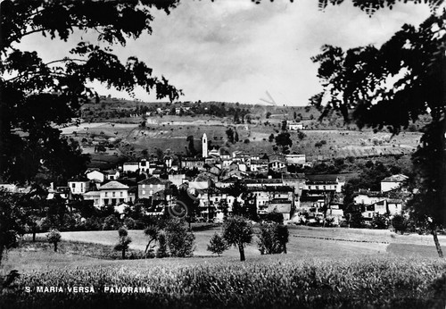 Cartolina Santa Maria Versa Panorama 1954