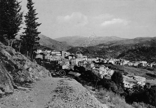 Cartolina Santi Cosma e Damiano panorama anni '50