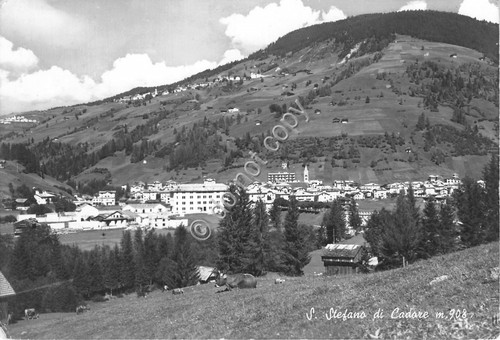 Cartolina Santo Sefano di Cadore panorama 1967 (Belluno)