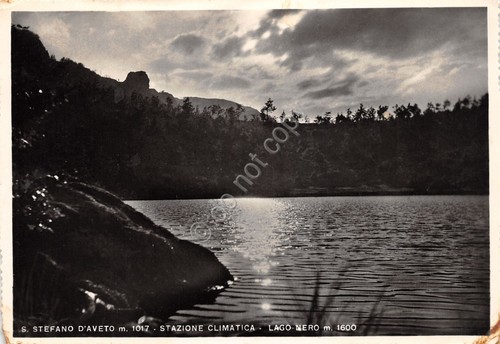 Cartolina Santo Stefano d'Aveto Lago Nero 1957