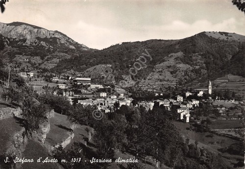 Cartolina Santo Stefano d'Aveto panorama anni '50
