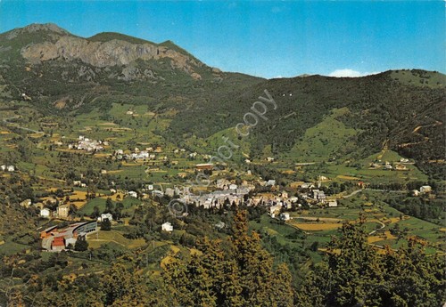 Cartolina Santo Stefano d'Aveto panorama e Monte Maggiorasca 1970