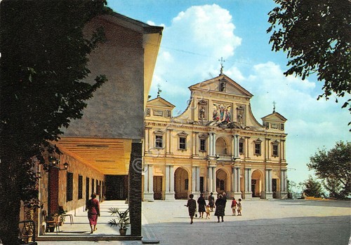 Cartolina Santuari di Crea Monferrato nuovo piazzale e facciata basilica …