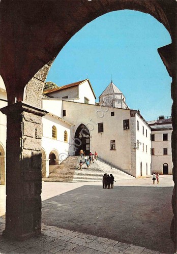 Cartolina Santuario di Montevergine la scala trilaterale grinza (Avellino)