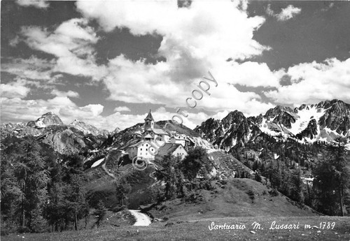 Cartolina Santuario M. Lussari 1962