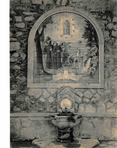 Cartolina Santuario Monte Lattani Madonna dei Lattani anni '80