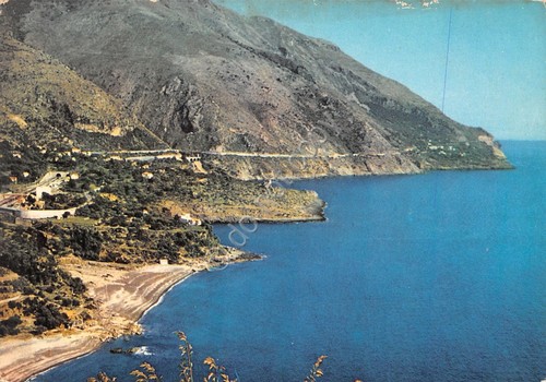 Cartolina Sapri dintorni della costa anni '70 segnata