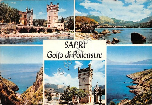Cartolina Sapri saluti da vedutine (Altre tematiche)