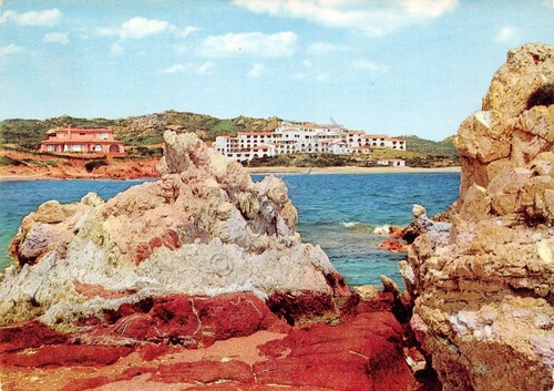 Cartolina Sardegna Arzachena Panorama parziale di Romazzino 1967 (Sassari)