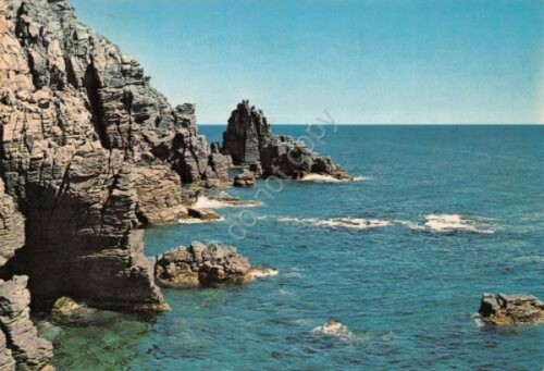 Cartolina Sardegna Carloforte Scogliera dello Spalmatore (Cagliari)